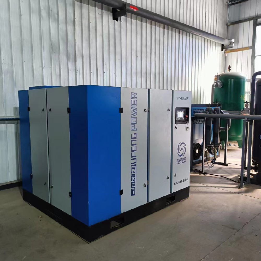 巨風(fēng)JF-120AHV永磁變頻螺桿式空壓機(jī)安裝調(diào)試